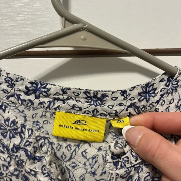 Roller Rabbit White & Blue Floral Dress - Picture 7 of 8